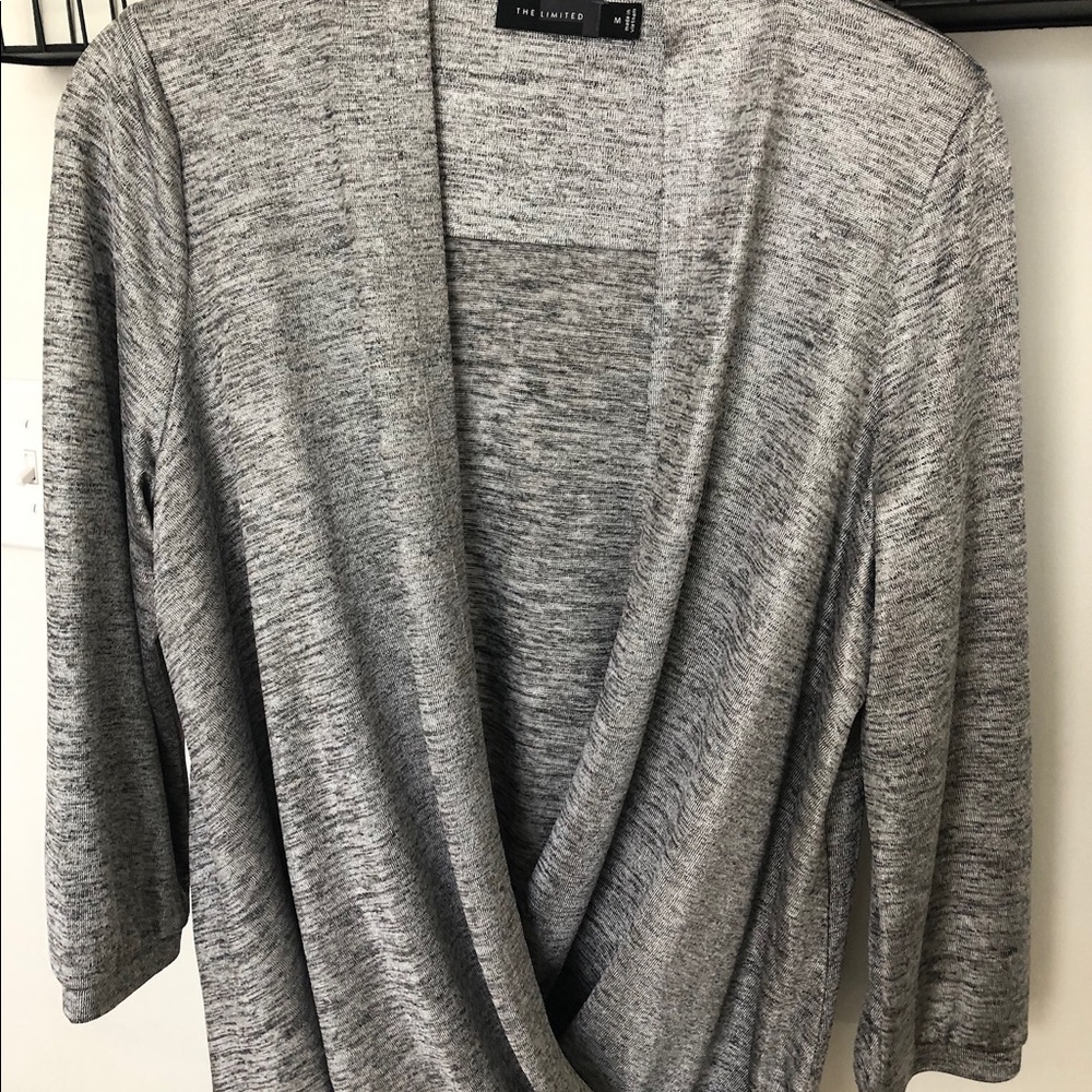 Silver Wrap Top
